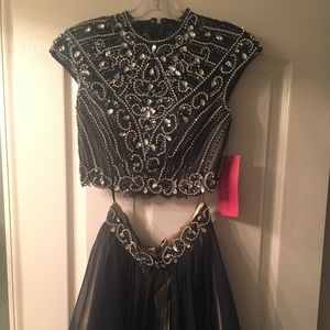 2 piece homecoming dress